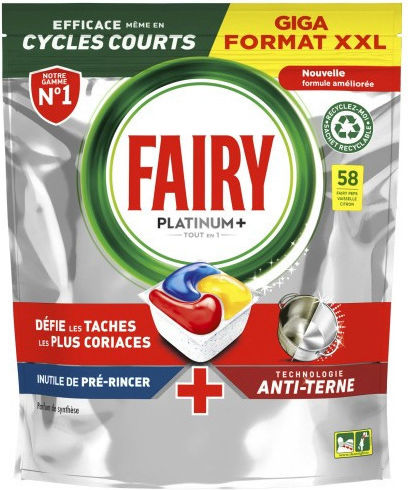 Fairy Platinum+ 58 Dishwasher Pods 49833