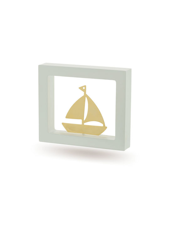 Themelidis Jewels Настолници Гоури Кораби Златист от Дървο 12x14см 1бр