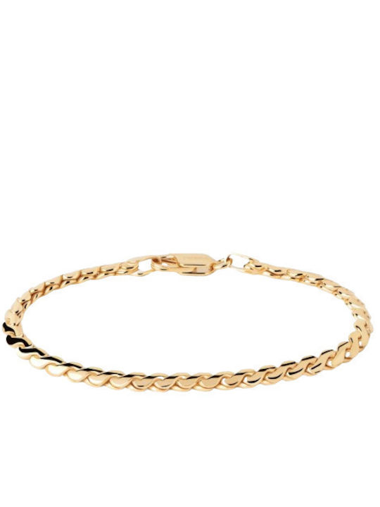 P D Paola Bracelet Chain made of Silver Gold Plated