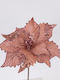 Eurolamp Weihnachtsdekoration Stoff Blume Länge 32cm.