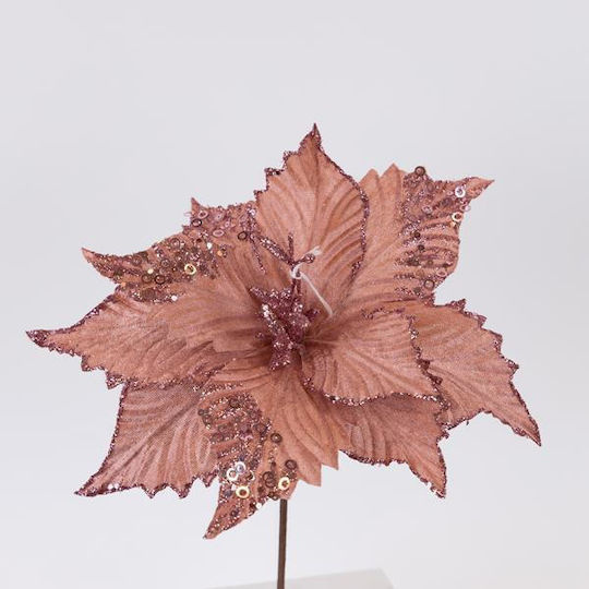 Eurolamp Christmas Fabric Decorative Flower 32cm