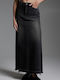 Denim Maxi Skirt Black Denim