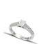Themelidis Jewels Μονόπετρο από Λευκόχρυσο 18Κ με Διαμάντι