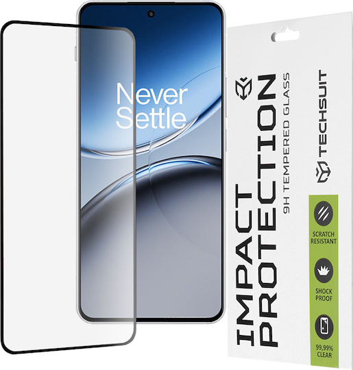 Techsuit 111d Full Glue Full Face Tempered Glass Μαύρο (OnePlus Nord 4)