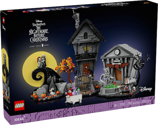 LEGO Disney Disney Tim Burton's The Nightmare Before Xmas Pentru 18+ Ani 2193 Bucăți