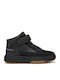 J Bunshee B Παιδικά Sneakers High Ανατομικά με Σκρατς Μαύρα