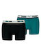 Herren Boxershorts Sea Green 2Packung