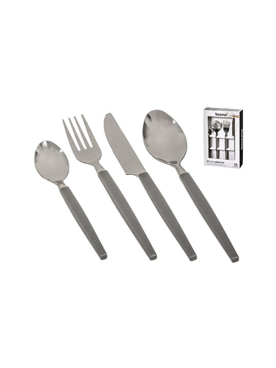 Kozina Set de Tacâmuri Gri 24buc S7924151