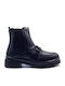 Leather Women's Ankle Boots Black