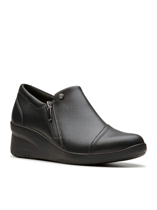 Suttyn Zip Damen Mokassins in Schwarz Farbe
