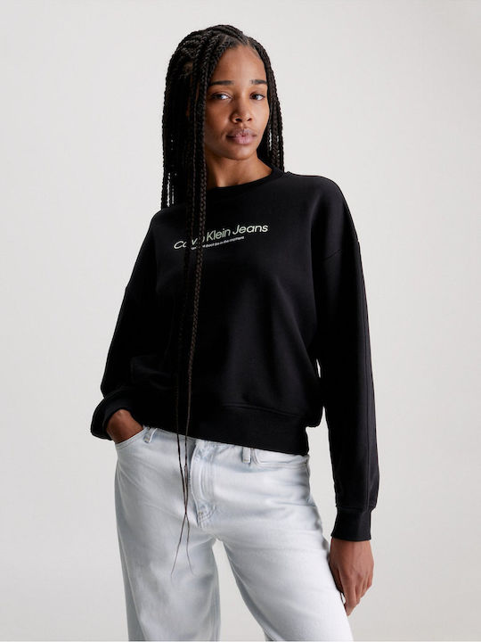 Calvin Klein Women's Long Sweatshirt Black