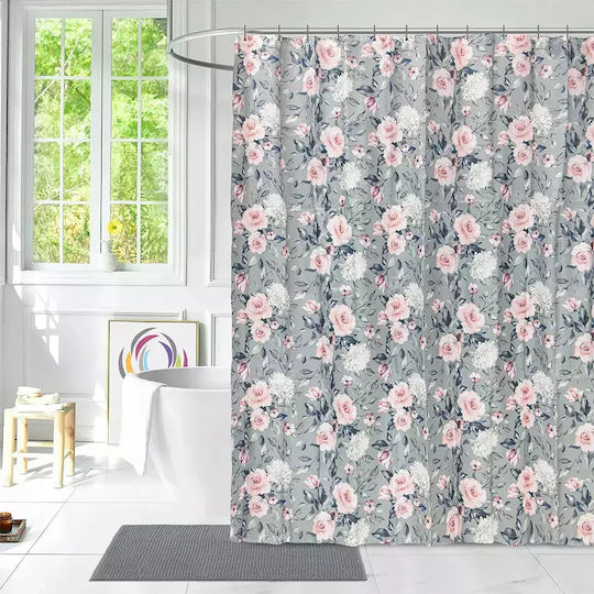 Lino Home Bukketi Shower Curtain Fabric 180x200cm Beige