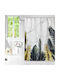 Lino Home Frame Shower Curtain Fabric 180x200cm Beige