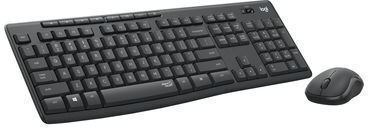 Logitech MK295 Silent Wireless Keyboard & Mouse Set Russian Gray