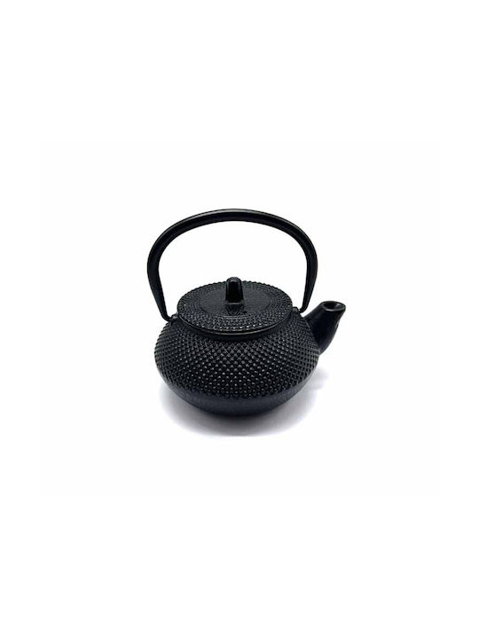 HS Aqua Emaille Teekanne Schwarz 350ml
