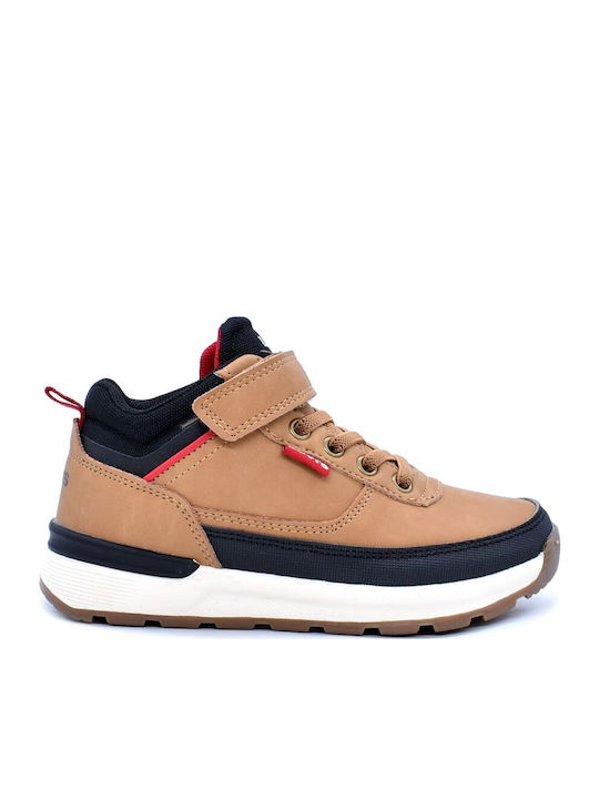Levi's Ascot Παιδικά Μποτάκια με Σκρατς Κίτρινα
