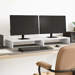 vidaXL Schreibtisch Halterung für 2 Monitore 10...