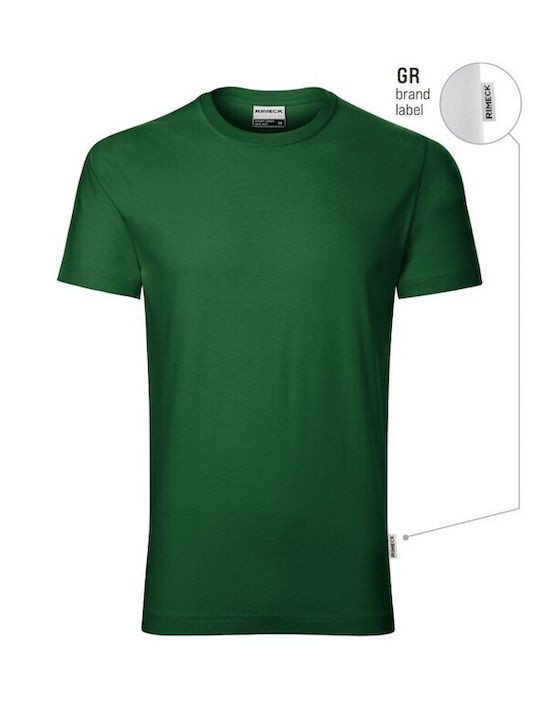 Rimeck Ανδρικό Διαφημιστικό T-shirt Κοντομάνικο σε Πράσινο Χρώμα