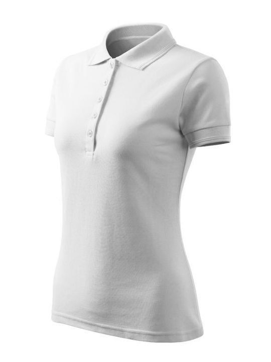 Malfini Pique Werbe-T-Shirt in Weiß Farbe
