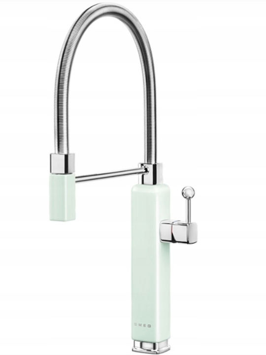 Smeg Смесител за кухня Настолен с подвижен душ ...