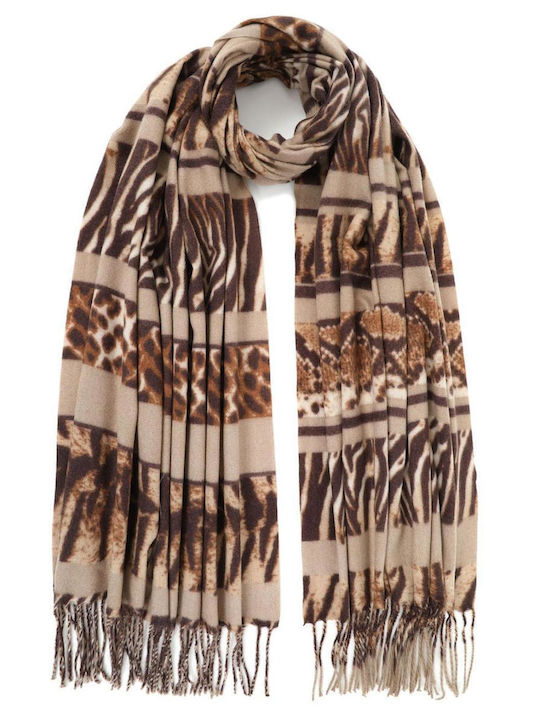 Doca Women's Wool Scarf Brown