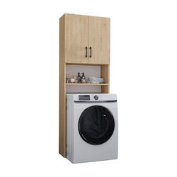 Megapap Holton Ντουλάπι Μπάνιου Πλυντηρίου 65.5x30x180cm Δρυς
