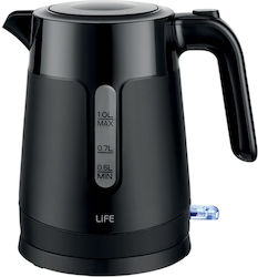 Life Kettle 1lt 1500W Black 221-0420