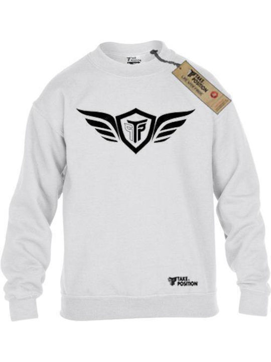 Takeposition Kinder-Sweatshirt Weiß