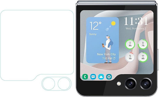 Samsung Galaxy Z Flip6 5g Σετ Τζαμάκι Κάμερας Προστατευτικό Τζαμάκι Δευτερεύουσας Οθόνης Transparent