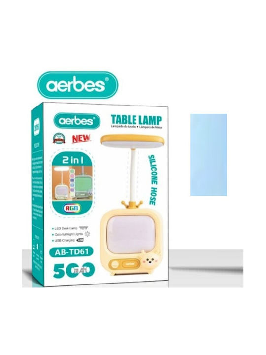Aerbes Led Παιδικό Φωτιστικό Γραφείου Μπλε 14x10x8εκ.