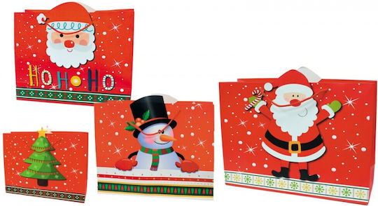Christmas Gift Bag with Cutout 35cm X 28cm Pack of 12