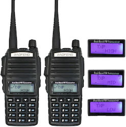 Baofeng UV-82 Walkie Talkie Dualband 8W Ausgang 2800mAh Batterie UV-82-8W-2Stk