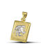 Themelidis Jewels Charm Фулактó Константин Зодиакален Знак Водолей от Жълто Злато 9 Карати