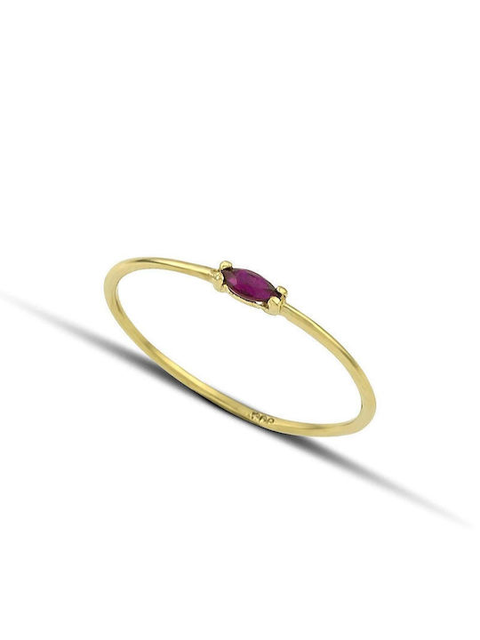 Themelidis Jewels Femeie Inel cu Zirconiu din Aur 14K