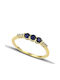 Themelidis Jewels Ring with Zircon made of Gold 14K