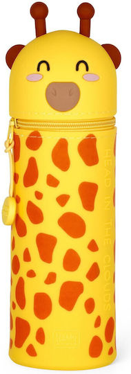 Legami Milano Soft Pencil Case Silicone Barrel Yellow