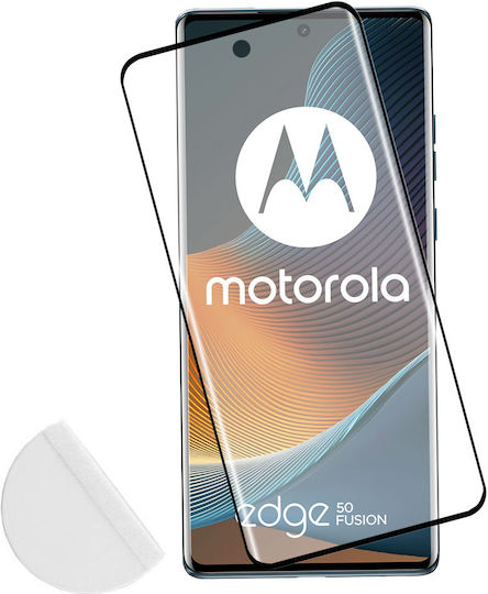 Idol 1991 Edge 3D 0.3mm Full Glue Tempered Glass Black (Motorola Edge 50 Fusion)