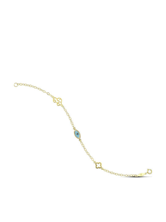 Themelidis Jewels Kids Bracelet from Gold 9K with Evil Eye