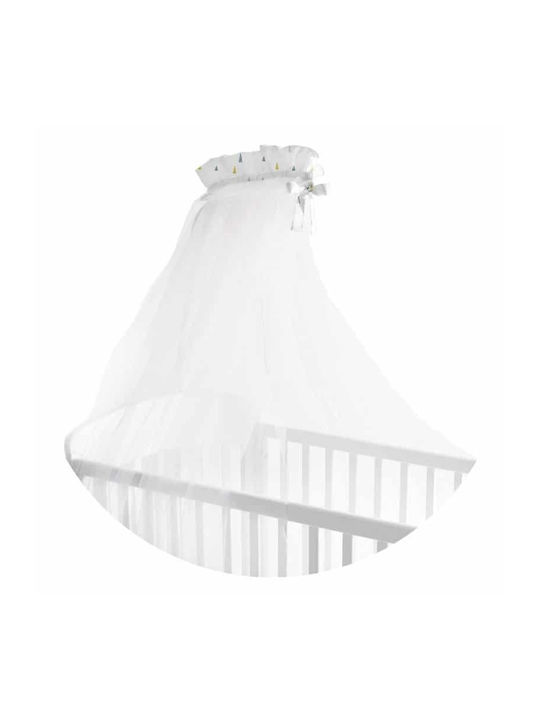 Queen Mother Baby Mosquito Net made of Tulle with Support Base Gray