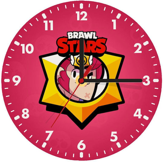 Koupakoupa Kids Wooden Wall Clock Brawl Stars Colt 20cm