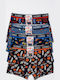 Uomo Set Kinder-Boxershorts Multicolor 4Stück