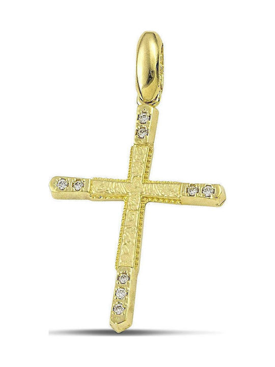 Themelidis Jewels Damen Gold Kreuz 14K