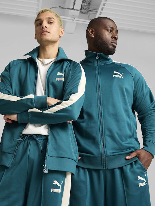 PUMA T7 Ανδρική Ζακέτα Μπλε