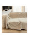 Linea Home Rossa Cuverturi Pentru Canapea 2 Locuri Blănos 180x240cm Crem Bej