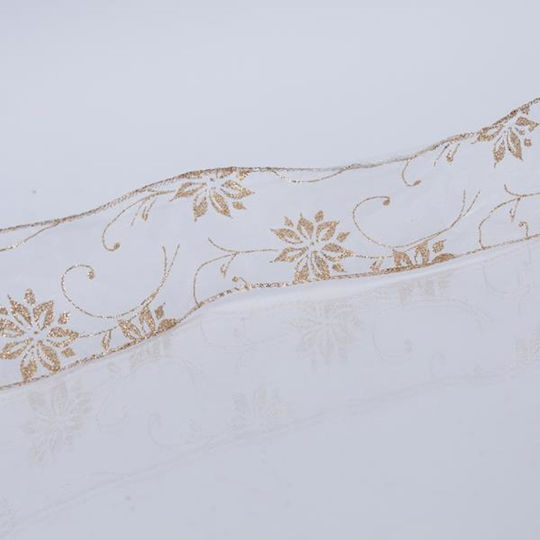 Eurolamp Christmas Ribbon Gold 500x2.7cm 1pc