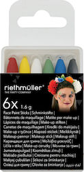 Carnival Face Painting 1.6gr Multicolored 6pcs