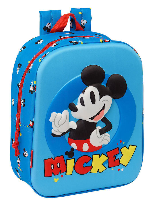 Mickey Mouse Clubhouse School Bag Blue 22 X 27 X 10 Cm 3D