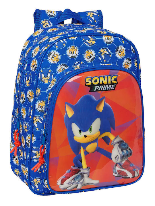 Ghiozdan Școlar Sonic Prime Albastru 26 X 34 X 11 Cm