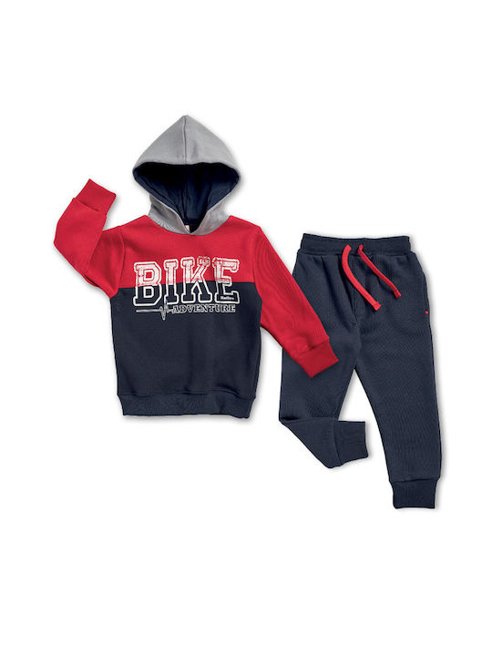 Reflex Kids Sweatpants Set Γκρι, Μπλε, Κόκκινο