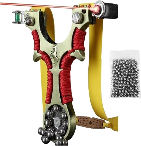 Slingshot Set Laser Level 110 Metal Balls 8 Mm Ideallstore 12 Cm Metal